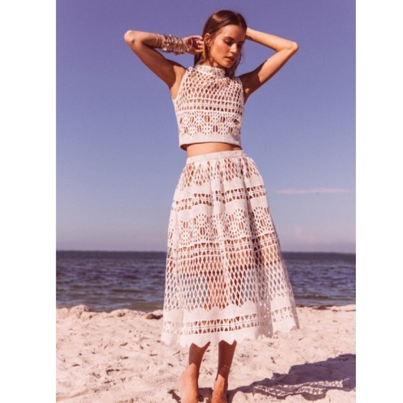 Free People Dresses & Skirts - Free People Cropped Skirt Set Ministry of Style